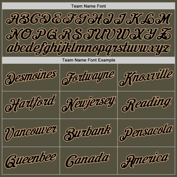 Custom Olive Black-Old Gold Performance Salute To Service T-Shirt