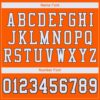 Custom Orange White-Navy Mesh Authentic Football Jersey