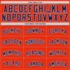 Custom Orange Navy-White Authentic Baseball Jersey