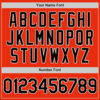 Custom Orange Black-White Authentic Baseball Jersey