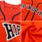 Custom Orange Black-White Authentic Baseball Jersey