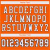 Custom Orange White-Black Mesh Authentic Football Jersey