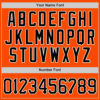 Custom Orange Black-White Authentic Baseball Jersey