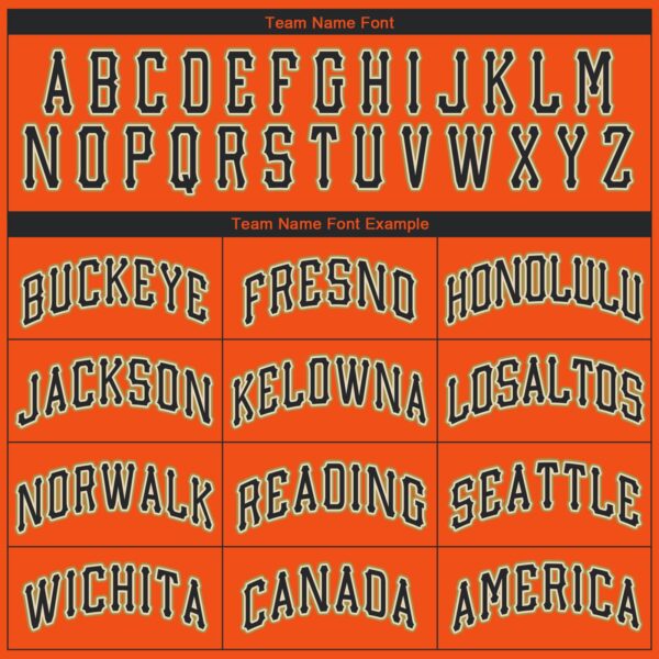 Custom Orange Black-Old Gold Performance T-Shirt