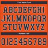 Custom Orange Navy-White Performance T-Shirt
