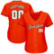 Custom Orange White-Brown Authentic Baseball Jersey