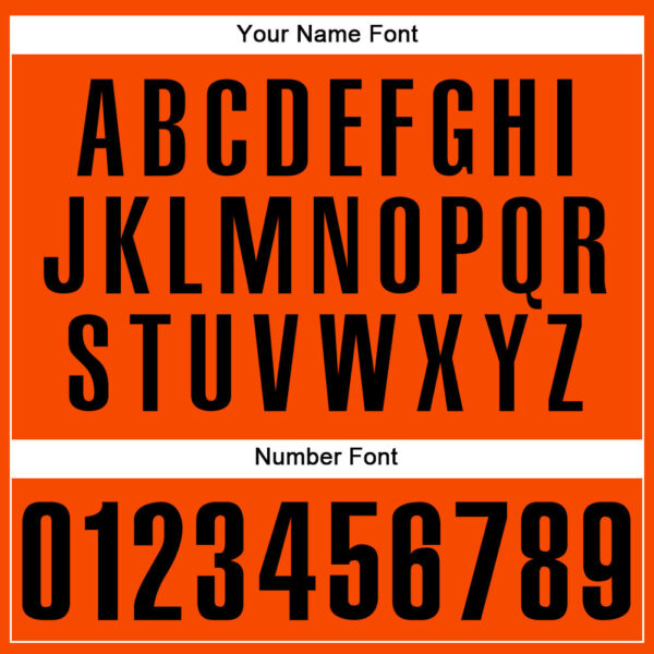 Custom Orange Black Authentic Baseball Jersey