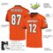 orange_0101-3 Custom Orange White-Black Mesh Authentic Throwback Football Jersey