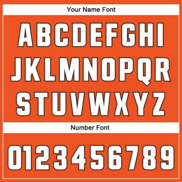 Custom Orange White-Brown Mesh Authentic Throwback Football Jersey