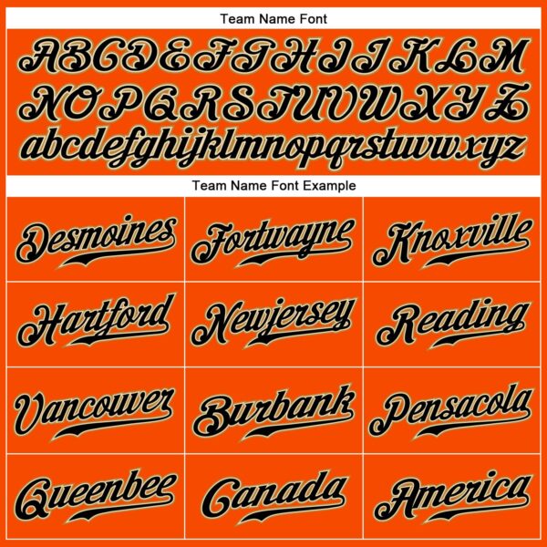 Custom Orange Black Pinstripe Black-Old Gold Authentic Baseball Jersey