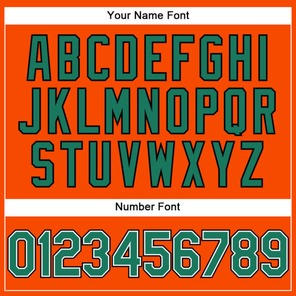 Custom Orange Kelly Green Pinstripe Kelly Green-Black Authentic Baseball Jersey