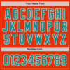 Custom Orange Teal-White Authentic Baseball Jersey