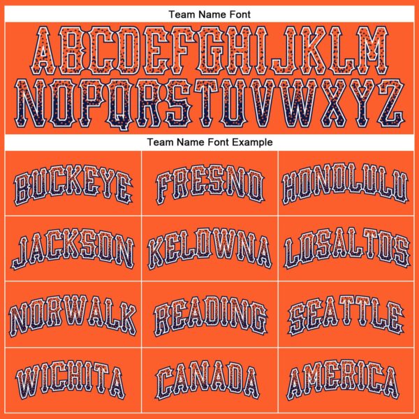 Custom Orange Navy-White Authentic Drift Fashion Baseball Jersey