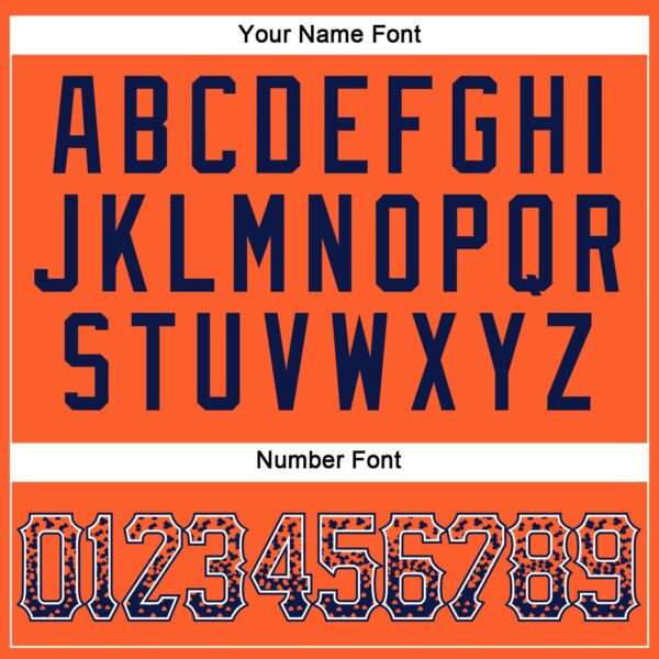 Custom Orange Navy-White Authentic Drift Fashion Baseball Jersey