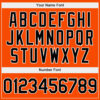 Custom Stitched Orange Black-White Sports Pullover Sweatshirt Hoodie