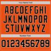 Custom Orange Black-White Authentic Baseball Jersey