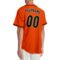 Custom Orange Black-Old Gold Authentic Baseball Jersey
