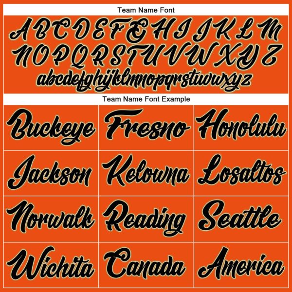 Custom Orange Black-Old Gold Authentic Baseball Jersey