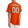 Custom Orange White-Kelly Green Authentic Baseball Jersey
