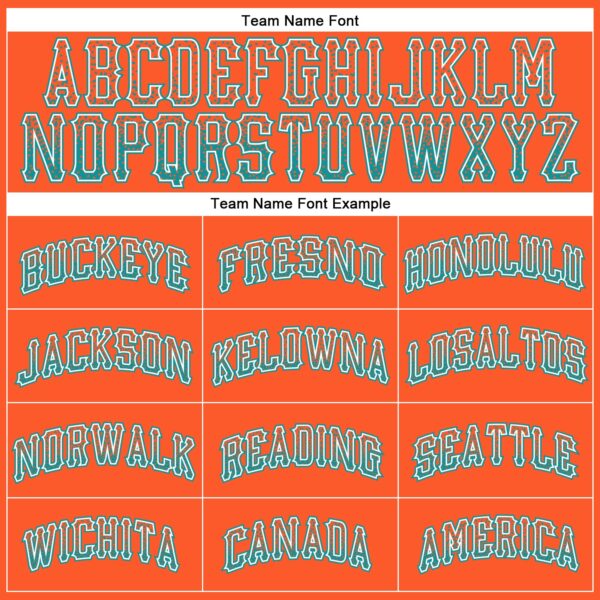 Custom Orange Teal-White Authentic Drift Fashion Baseball Jersey