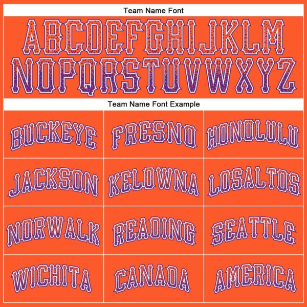 Custom Orange Purple-White Authentic Drift Fashion Baseball Jersey