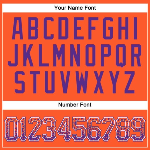 Custom Orange Purple-White Authentic Drift Fashion Baseball Jersey