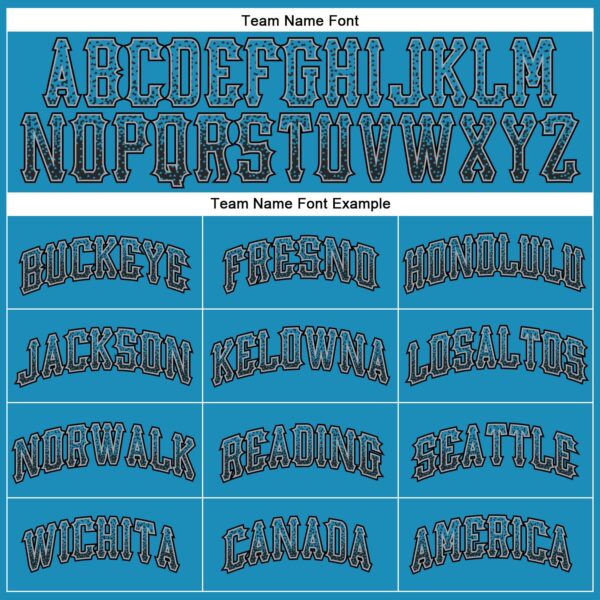 Custom Panther Blue Black-Gray Authentic Drift Fashion Baseball Jersey