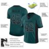 Custom Midnight Green Black-White Drift Fashion Football Jersey