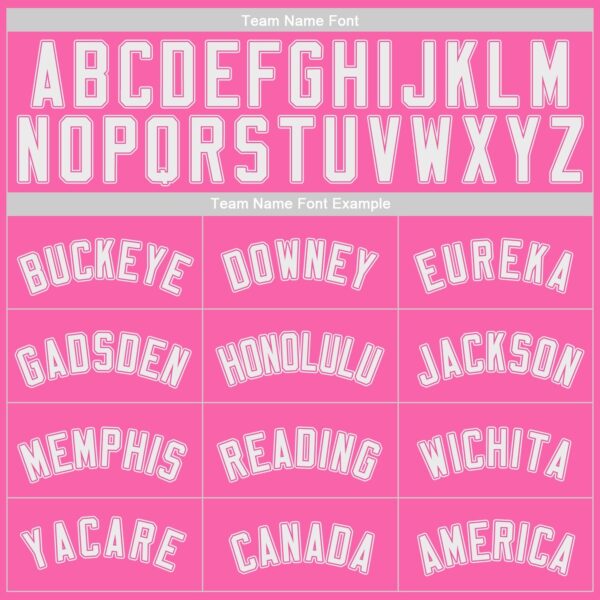 Custom Pink White Authentic Baseball Jersey