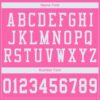 Custom Pink White Mesh Authentic Football Jersey