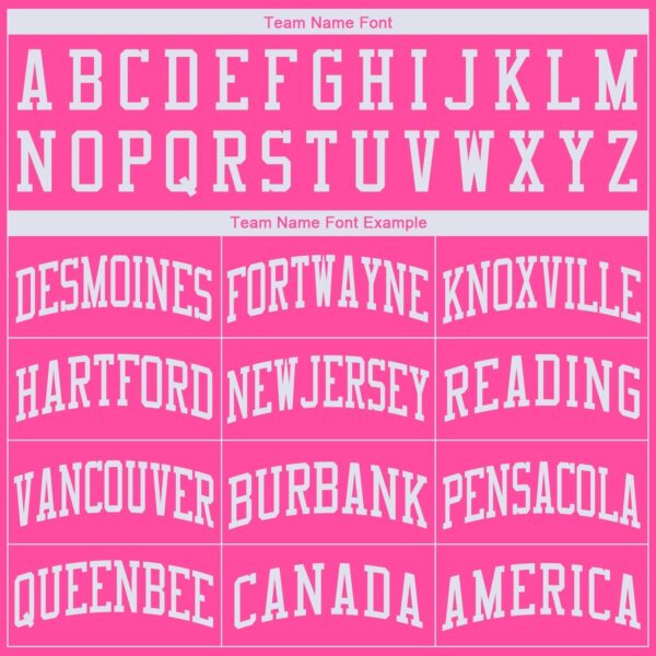 Custom Pink White Round Neck Basketball Jersey