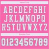 Custom Pink White-Light Gray Mesh Authentic Football Jersey