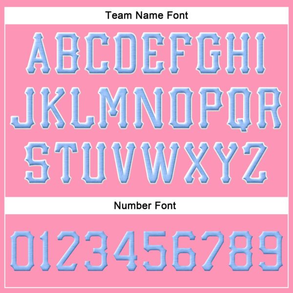 Custom Pink Light Blue-White Stitched Adjustable Snapback Hat