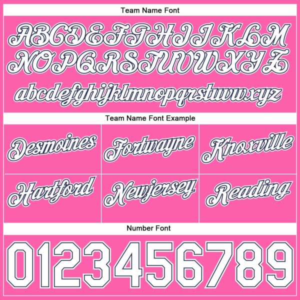 Custom Pink White-Navy Authentic Throwback Basketball Shorts