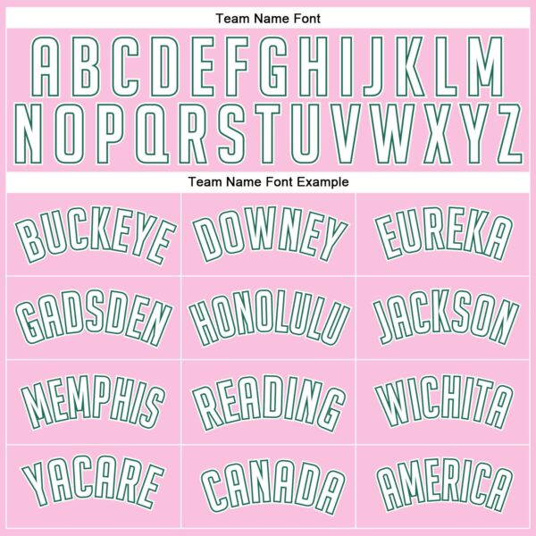 Custom Light Pink White-Kelly Green Authentic Throwback Basketball Jersey