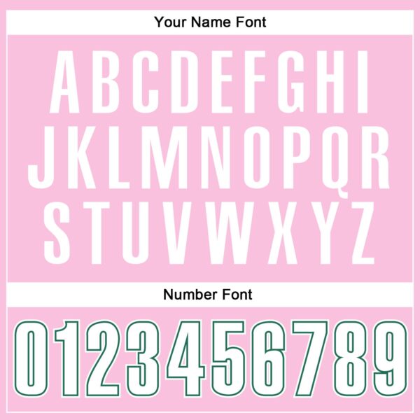 Custom Light Pink White-Kelly Green Authentic Throwback Basketball Jersey