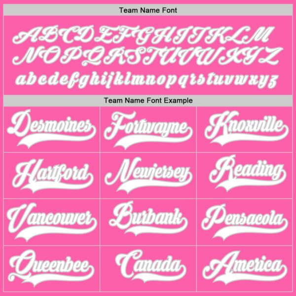 Custom Pink White-Gray Hockey Jersey