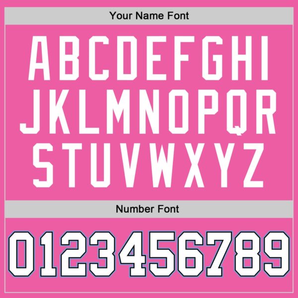 Custom Pink White-Light Blue Authentic Baseball Jersey