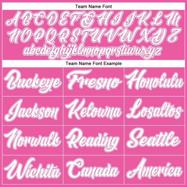 Custom Pink White Authentic Baseball Jersey