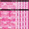 Custom Pink White 3D Pattern Design Tropical Palm Leaves And Famingo Authentic Baseball Jersey