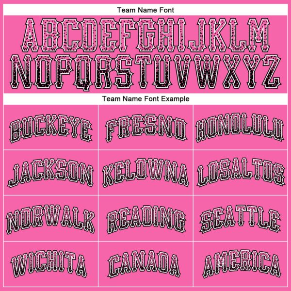 Custom Pink Black-White Authentic Drift Fashion Baseball Jersey