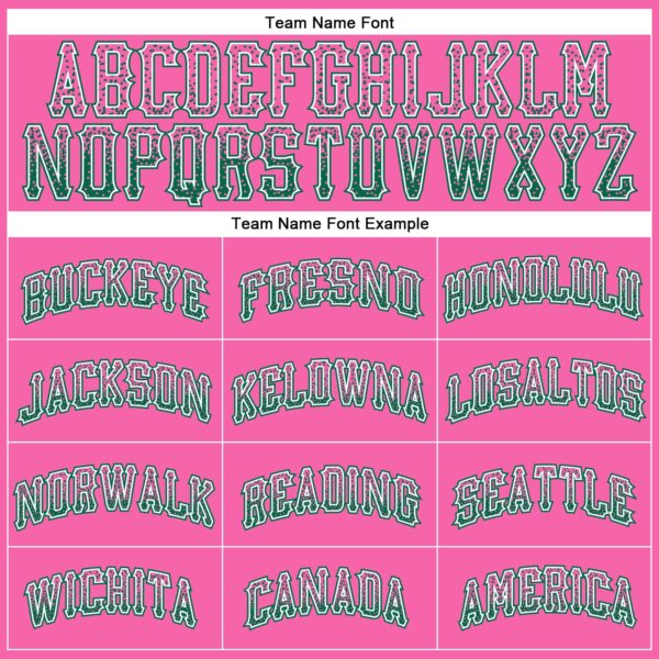 Custom Pink Kelly Green-White Authentic Drift Fashion Baseball Jersey