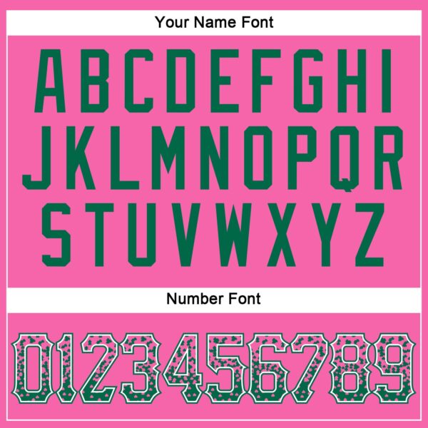 Custom Pink Kelly Green-White Authentic Drift Fashion Baseball Jersey