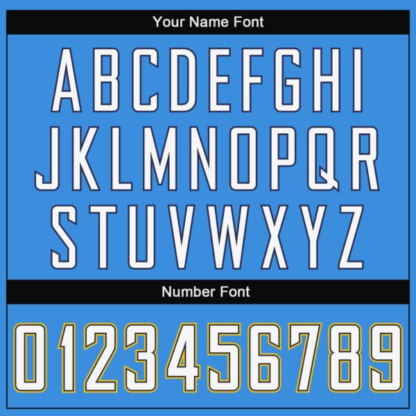 Custom Powder Blue White-Navy Mesh Authentic Throwback Football Jersey