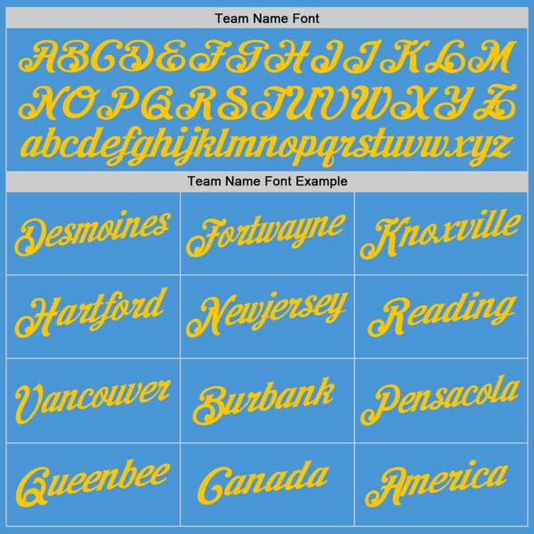 Custom Powder Blue Gold Performance T-Shirt