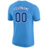 Custom Powder Blue Royal-White Performance T-Shirt
