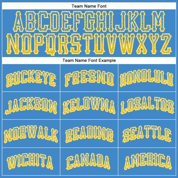 Custom Powder Blue Gold-White Authentic Drift Fashion Baseball Jersey