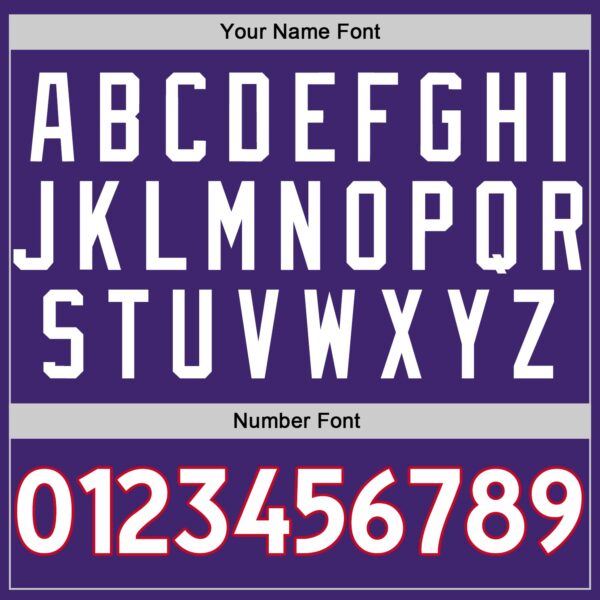 Custom Purple White-Red Authentic Baseball Jersey