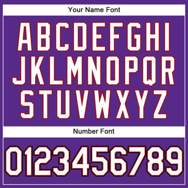 Custom Purple Black Pinstripe White-Red Authentic Baseball Jersey