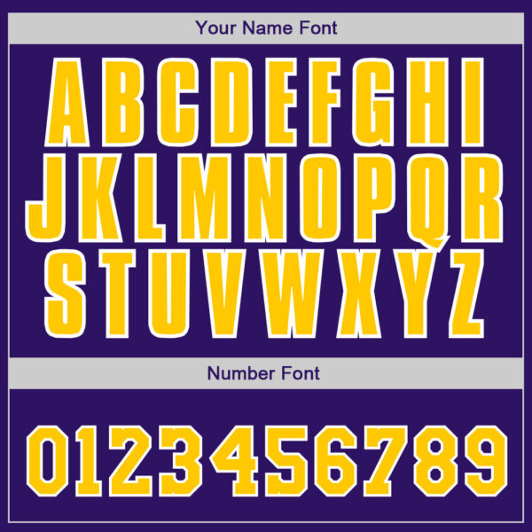 Custom Purple Gold-White Authentic Baseball Jersey